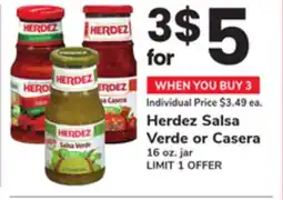 ACME Herdez Salsa Verde or Casera offer