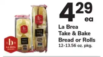 ACME La Brea Take & Bake Bread or Rolls offer