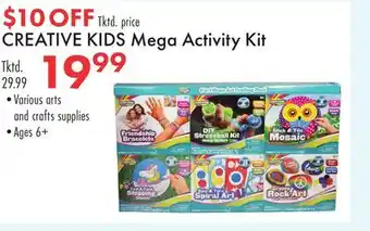 Boscov's CREATIVE KIDS Mega Activity Kit offer