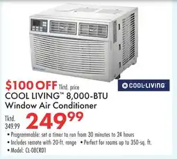 Boscov's COOL LIVING 8, 000-BTU Window Air Conditioner offer