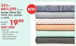 Boscov's Jersey Sheet Set offer