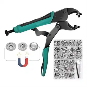 Walmart Heavy Duty Snap Fastener Pliers with 323 Piece Canvas Snap Kit offer