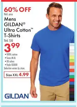 Boscov's Mens GILDAN Ultra Cotton T-Shirts offer