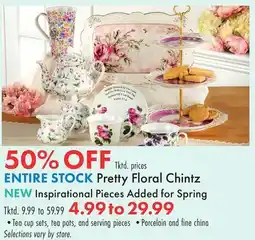 Boscov's ENTIRE STOCK Pretty Floral Chintz offer