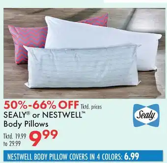 Boscov's SEALY or NESTWELL Body Pillows offer