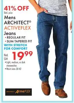 Boscov's Mens ARCHITECT ACTIVEFLEX Jeans offer