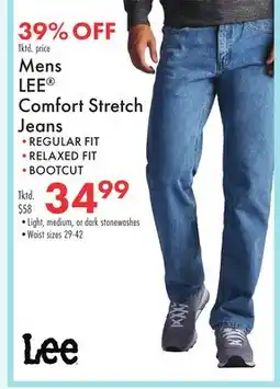 Boscov's Mens LEE Comfort Stretch Jeans offer