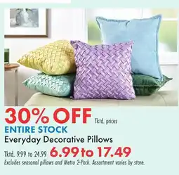 Boscov's ENTIRE STOCK Everyday Decorative Pillows offer