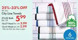 Boscov's City Line Towels offer