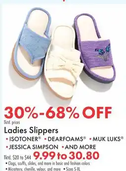 Boscov's Ladies Slippers offer