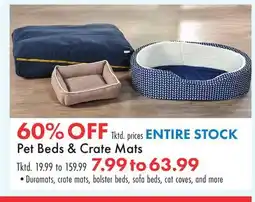 Boscov's ENTIRE STOCK Pet Beds & Crate Mats offer