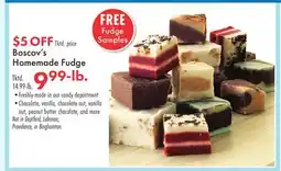 Boscov's Boscov's Homemade Fudge offer