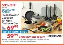 Boscov's FARBERWARE Cookstart 15-Piece Cookware Set offer