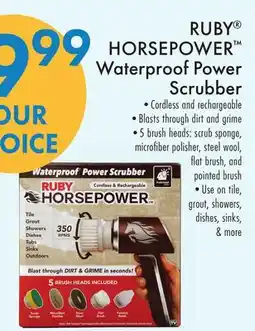 Boscov's RUBY HORSEPOWER Waterproof Power Scrubber offer