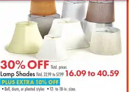 Boscov's Lamp Shades offer