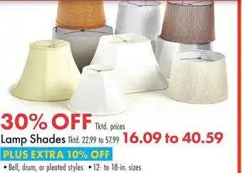 Boscov's Lamp Shades offer