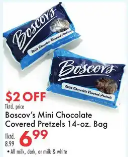 Boscov's Boscov's Mini Chocolate Covered Pretzels 14-oz. Bag offer