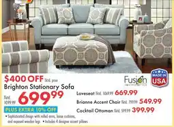 Boscov's Brighton Stationary Sofa offer