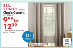 Boscov's Classic Curtains offer