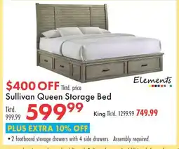 Boscov's Sullivan Queen Storage Bed offer