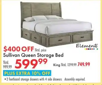 Boscov's Sullivan Queen Storage Bed offer