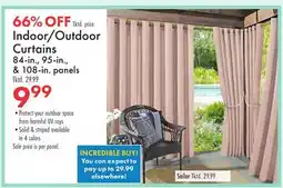 Boscov's Indoor/Outdoor Curtains offer