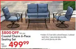 Boscov's Coastal Charm 6-Piece Seating Set offer