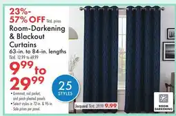 Boscov's Room-Darkening & Blackout Curtains 63-in. to 84-in. lengths offer