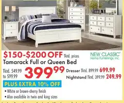 Boscov's Tamarack Full or Queen Bed offer