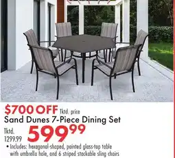 Boscov's Sand Dunes 7-Piece Dining Set offer