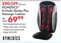 Boscov's HOMEDICS 8-Node Shiatsu Plus Massage Cushion offer