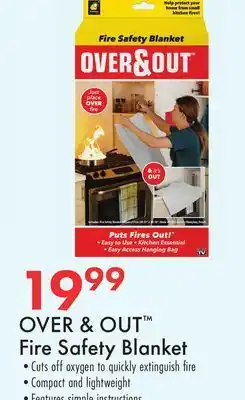 Boscov's OVER & OUT Fire Safety Blanket offer