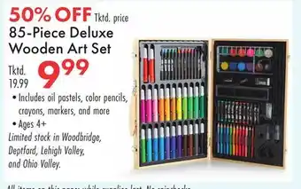 Boscov's 85-Piece Deluxe Wooden Art Set offer