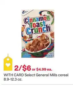 CVS Select General Mills cereal 8.9-12.3 oz offer