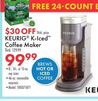 Boscov's KEURIG K-Iced Coffee Maker offer