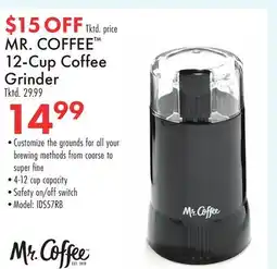 Boscov's MR. COFFEE 12-Cup Coffee Grinder offer