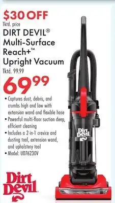 Boscov's DIRT DEVIL Multi-Surface Reach+ Upright Vacuum offer