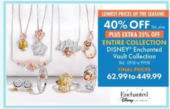 Boscov's ENTIRE COLLECTION DISNEY Enchanted Vault Collection offer