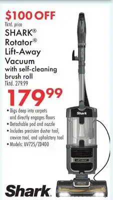 Boscov's SHARK Rotator Lift-Away Vacuum with self-cleaning brush roll offer