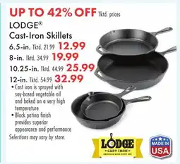 Boscov's LODGE Cast-Iron Skillets offer