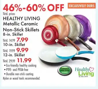 Boscov's HEALTHY LIVING Metallic Ceramic Non-Stick Skillets 8-in. Skillet offer