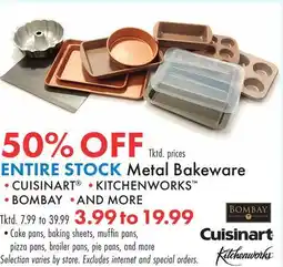 Boscov's ENTIRE STOCK Metal Bakeware offer