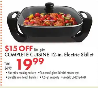 Boscov's COMPLETE CUISINE 12-in. Electric Skillet offer