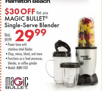 Boscov's MAGIC BULLET Single-Serve Blender offer