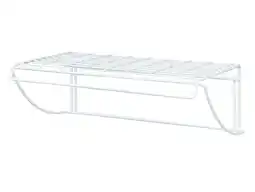 Walmart ClosetMaid 8278 18-Inch Wide Laundry Utility Hanger Shelf , White offer