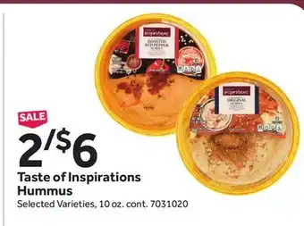 Stop&Shop Taste of Inspirations Hummus offer