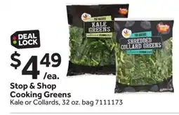 Stop&Shop Stop & Shop Cooking Greens offer