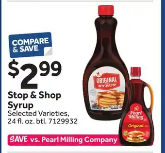 Stop&Shop Stop & Shop Syrup offer