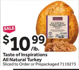 Stop&Shop Taste of Inspirations All Natural Turkey offer