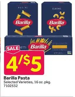 Stop&Shop Barilla Pasta offer